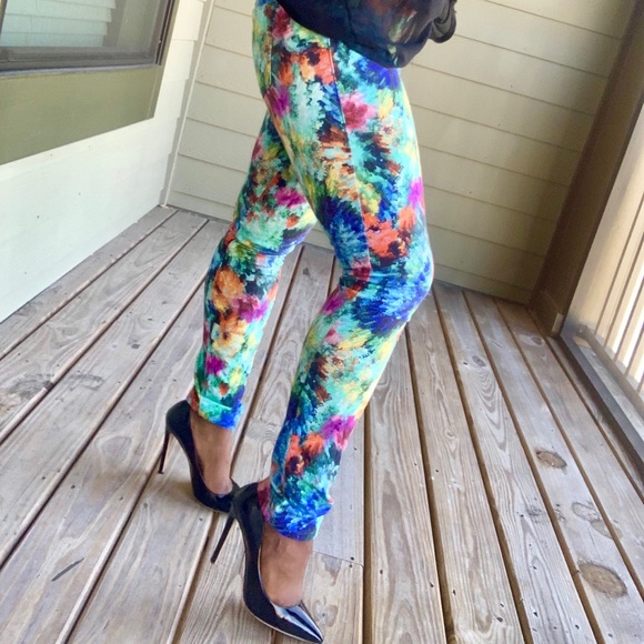 Floral print skinny jeans - Picture 1 of 7